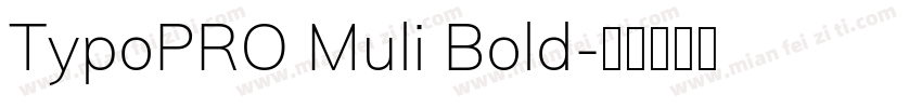TypoPRO Muli Bold字体转换